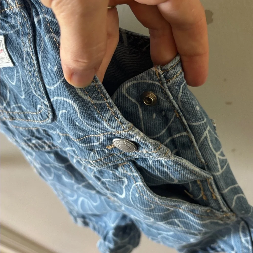 Old Navy Infant Denim Smile Shortall, 6-12 Months